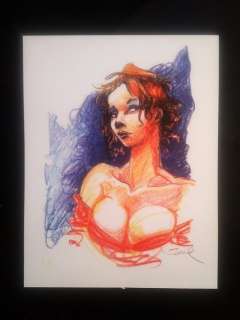 Loisel, Régis | original Illustration in colour  - Femme | Catawiki