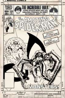 John Romita Jr. Al Milgrom - Amazing Spider-Man #235 Cover (Spider-Man with the Tarantula & Will-O‘-the-Wisp!) 1982