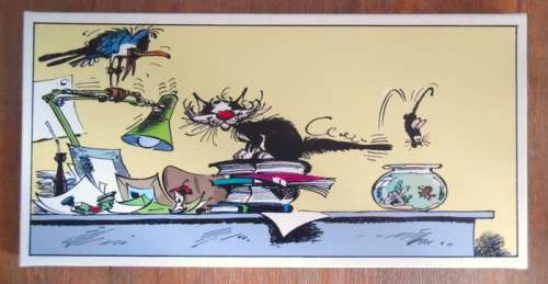 Franquin, André - 1 Impression sur toile - Guust Flater - Duikplank (trempolin) - 2017 | Catawiki