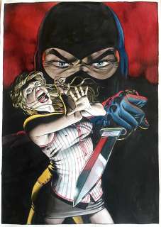 PATRIZIO EVANGELISTI - Original illustration for Diabolik. Cm. 29,5x41,5. Signed. Mint. Code 933.