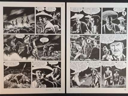 Civitelli, Fabio - 2 Original page - Tex - La Cavalcata del Morto - 2012 | Catawiki