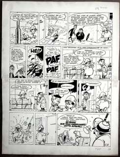Greg - 1 Original page - Rock Derby T7 - Une Étoile a disparu - 1961 | Catawiki