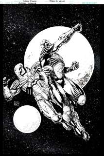 David Finch | Action Comics #899 Cover (Lex Luthor Battles Brainiac in Outer Space!) 2010 | Romitaman