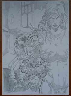 Vinz El Tabanaz Dessin original - Witchblade / Darkness - 1 Commission Drawing - EO - 2022 | Catawiki