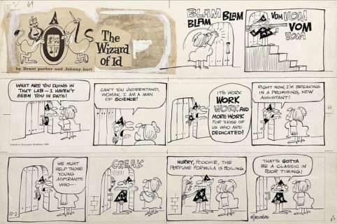 Brant Parker / Johnny Hart - 1 Original page - The Wizard of Id - 1966 | Catawiki