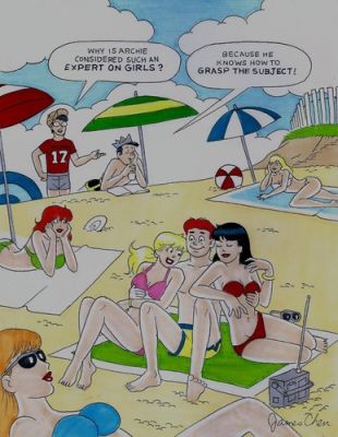 BETTY & VERONICA & ARCHIE COVER QUALITY ORIGINAL COMIC COLOR ART 7 ON CARD STOCK | eBay US (Buy It Now)
