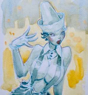 Andreae, Jean-Baptiste - 1 Original colour drawing - The Burlesque Circus Girls - Pierrote - 2020 | Catawiki