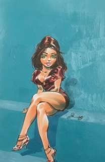 Verlinden, Dan - 1 Original colour drawing - Pin Up - 2023 | Catawiki