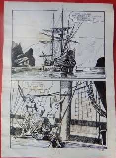 Manara, Milo - 1 Original page - Jolanda De Almaviva #17 - "All’arrembaggio" - 1971 | Catawiki