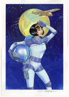 Formosa, Gil - 1 Original colour drawing - Hommage à Yoko Tsuno | Catawiki