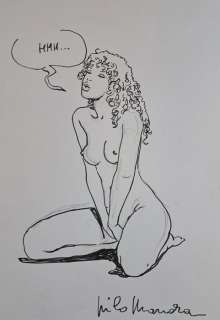 Manara, Milo - 1 Original drawing - Miele: Mmm… | Catawiki