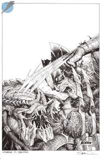 Steve McNiven - Predator Vs. Wolverine Issue 1 Page Cover