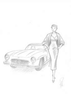 Laurent Paturaud - 1 Pencil drawing - Noces de Plomb | Catawiki