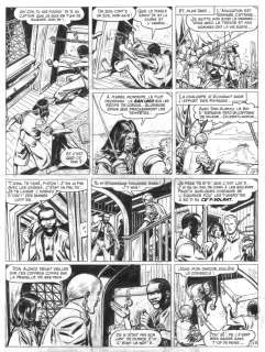 Christian GATY - Planche originale Page 7 Tome 30 Barbe Rouge L‘or et la gloire