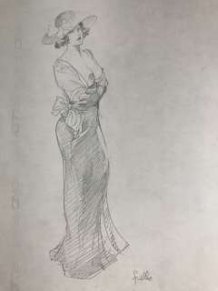 Frollo, Leone - 1 Original preliminary drawing - Decolte | Catawiki