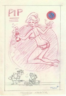 Tran | Original drawing – Pip Prohibido aparcar- Tran | Origin Of Comics