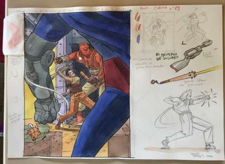 Torres, Daniel - 1 Original colour drawing - Roco Vargas - El misterio de Susurro - 1984 | Catawiki