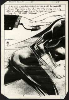 Sienkiewicz, Bill - MOON KNIGHT #37 Splash Page | ComicConnect