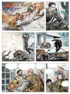 Manara | Lot 382 - Borgia, Le pouvoir de l’inceste, planche originale très grand format à l’encre de chine et à l’aquarelle. | Septimus