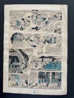 Probst, Pierre - 1 Original page - Le Boffic et Plumet - Chez Blanche Neige - 1945 | Catawiki