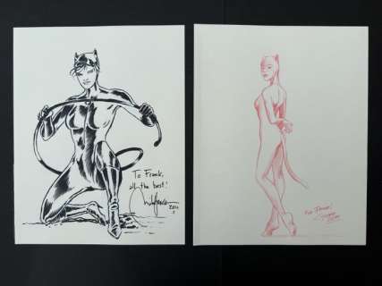 Michel Janin und Christian Turk - 2 Original drawing - Catwoman | Catawiki