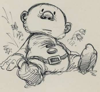 Dulieu, Jean - 1 dessin au critérium original - Paulus de Boskabouter - "Paulus gaat even zitten" (1977) | Catawiki