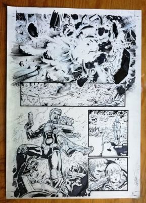 Atilio Rojo - 1 Original page - Line Of Defense (LOD) - 2014 | Catawiki