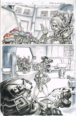 Freddie E. Williams II | Turtles of Grayskull (Issue 03 Page 05)Two Pieces of Art11×17 | Freddie E. Williams II