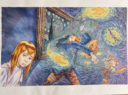 Smudja, Gradimir - 1 Original colour drawing - Vincent et Van Gogh | Catawiki