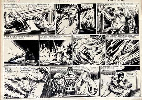 TONY CHAN (ANTONIO CANALE) - Original page for Amok. Cm. 41x29. Ink. Signed. Mint. Code 9739.
