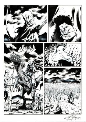 Gregorini, Gianluigi - 1 Original page - Dragonero #10 - "Le fosse dei Fargh" - 2014 | Catawiki