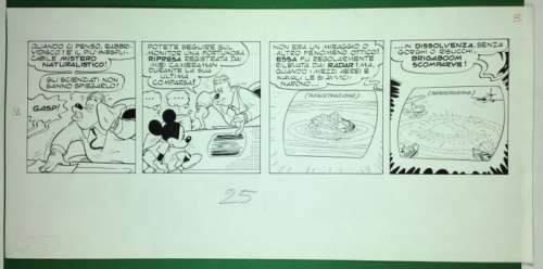 Scarpa, Romano | a plate from Topolino: "L’Enigma di Brigaboom"  - (1989) | Catawiki