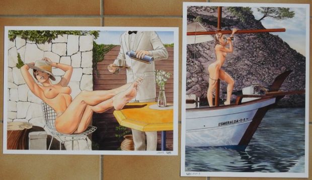 Lounis Chabane - 2 tirages d’art série Summertime signés | Catawiki