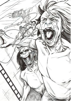 ATTACK ON TITAN - ORIGINAL ART BY VINCENZO FEDERICI | Scott’s Collectables