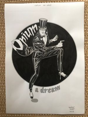 Daniel Torres - 1 Original drawing - Opium - Opium 40 años - 2023 | Catawiki