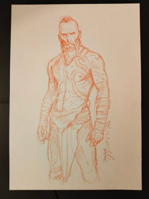 Djurdjevic, Marko - 1 Colour pencil drawing - Degenesis - Sambor - 2024 | Catawiki