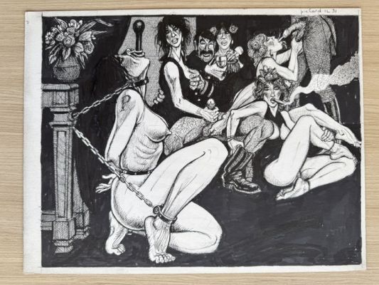 Pichard, Georges - 1 Original drawing - Paulette - Pages de garde | Catawiki