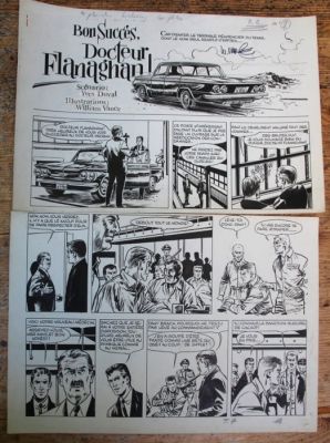 Vance, William - 4 Original page - Tintin (magazine) - Bon Succès, Docteur Flanaghan! - 1963 | Catawiki