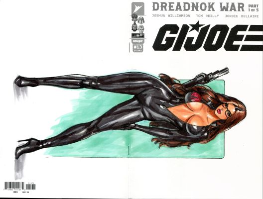 Jeff Taylor - Baroness GI Joe Original Sketch Cover by Jeff Taylor