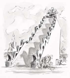 LEE LORENZ (1933-) (THE NEW YORKER) Temple Elevator. | Swann Galleries