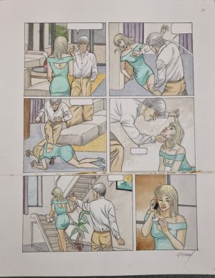 Renaud - 1 Original colour page - Blousés (Jessica Blandy) - 2021 | Catawiki