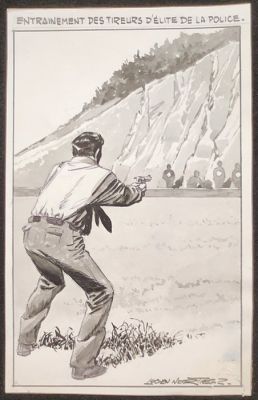 Lucien Nortier - 1 Original drawing - hérisson