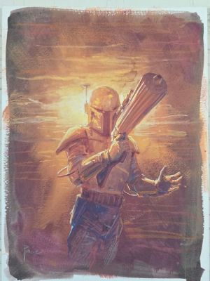 Richard Pace - 1 Original drawing - Star Wars - Bobba Fett