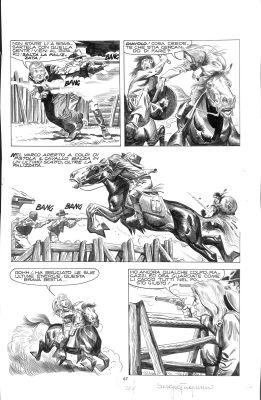 Sergio Tarquinio - Tavola originale "Storia del West" - Pagina 67 | Love Original Art
