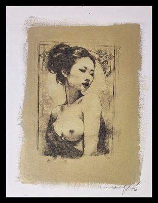 Emma Wildfang - 1 Original drawing - "Between Light and Memory" - Contours of Intimacy Edition | Catawiki