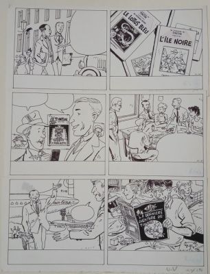 Wintz, Nicolas - 1 Original page - La vie de Hergé - 1994 | Catawiki