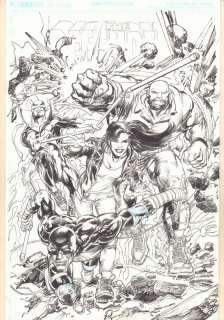 Neal Adams - defenders #1 variant cover - iron fist, luke cage, jessica jones, and daredevil - 2017