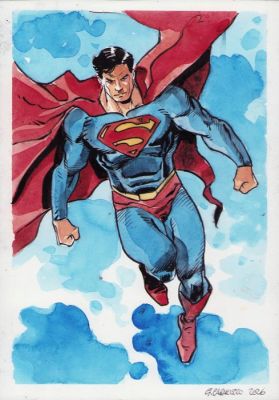 Caracuzzo, Giancarlo - 1 Original colour drawing - Superman - 2026 | Catawiki