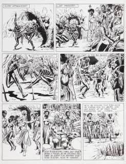 Forton | Bob Morane, planche n°16 à l’encre de Chine de… | Millon