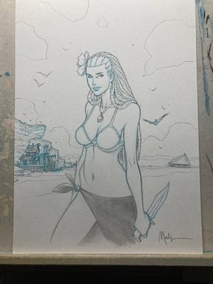 Malfin, Nicolas - 1 Original drawing - Golden City - Mifa - 2025 | Catawiki